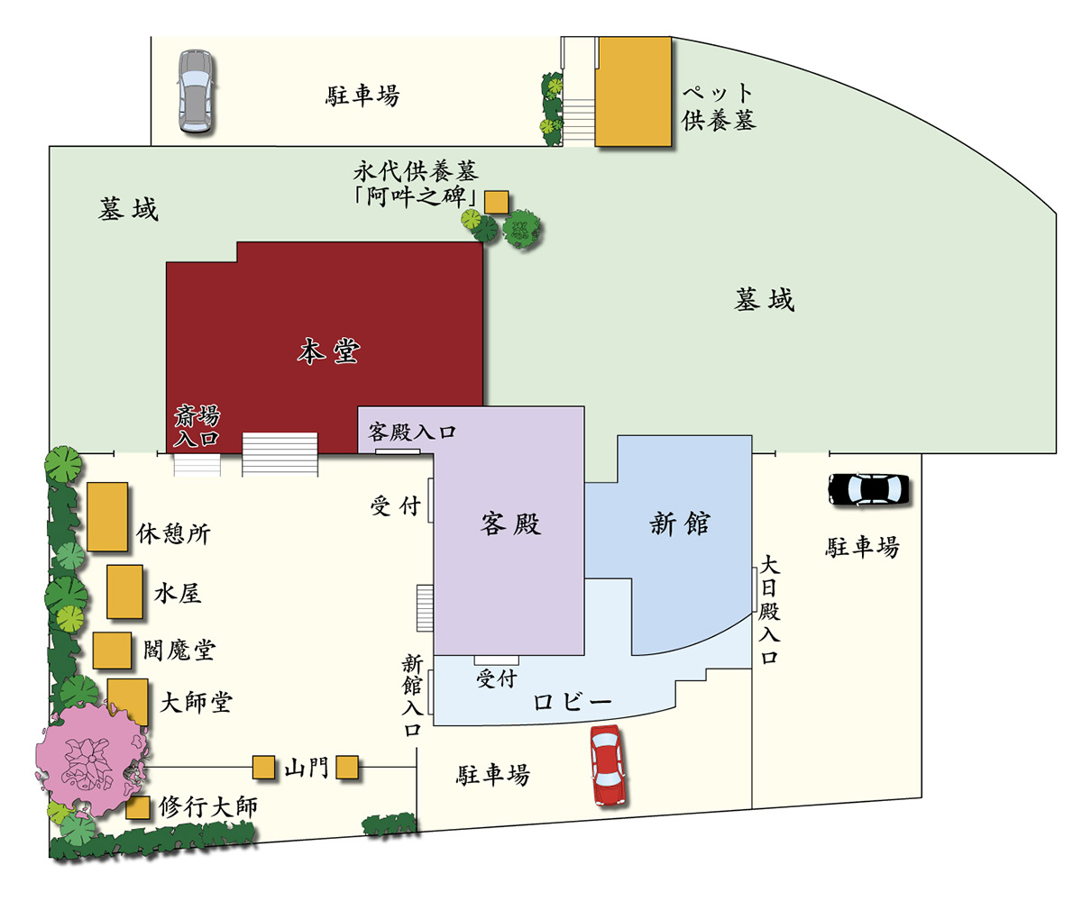 総合案内-円乗院案内図